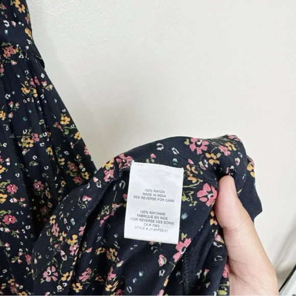 Patrons of Peace Floral Maxi Dress - Navy and Pink - Picture 10 of 13